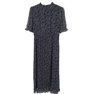 Hayden Blue Floral Midi Dress Womens Size Medium NEW H8196